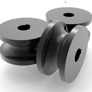 Roller Set for Profile Bender - 1/2 inch Tube (12.7 mm) Steel