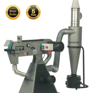 Belt grinder for aluminium