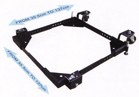 A mobile base for moving machinery in and out of situ
