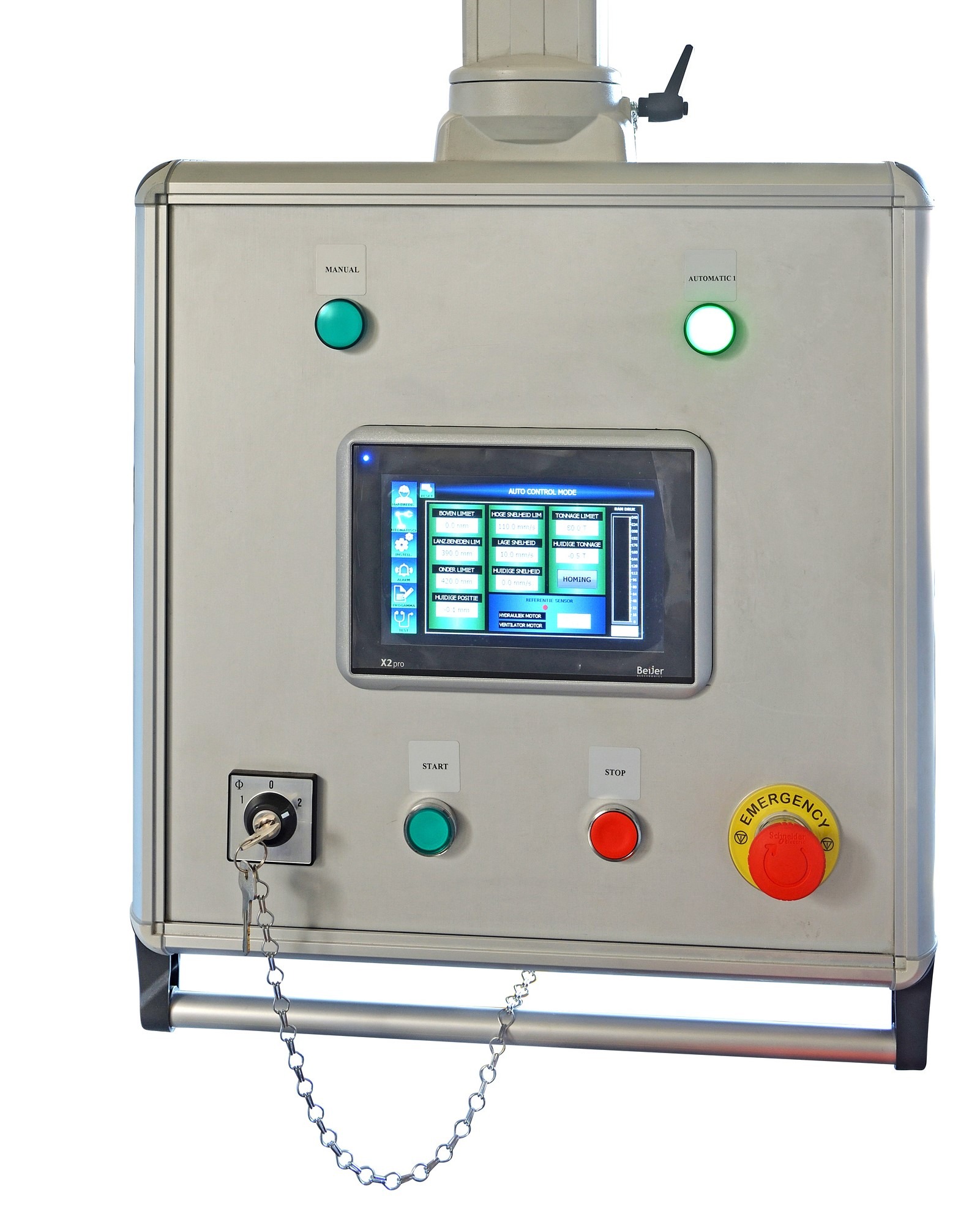 HPP-100 • 100 Ton • Heated Platens • Upper Table • Lower Table • HMI Touchscreen Control - Image 3