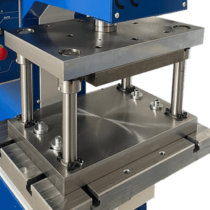 Empty Die Set sat in a PPC-28 but usable on all presses for metal forming and processing.