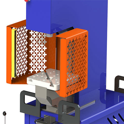 PPC-28, PPC-50, PPC-80 C-frame Hyrauylic Press Optional Guarding and Light Curtains.
